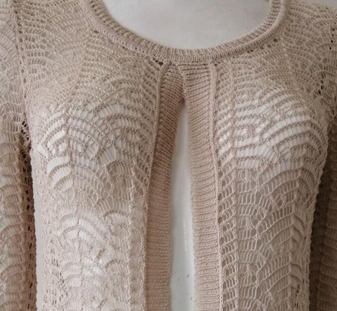 Women's knitted sweater cardigan china