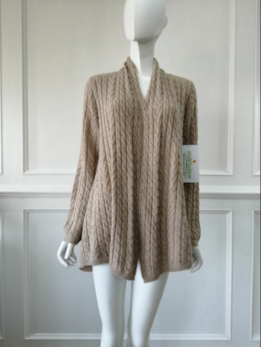Women's knitted sweater coat knitwear