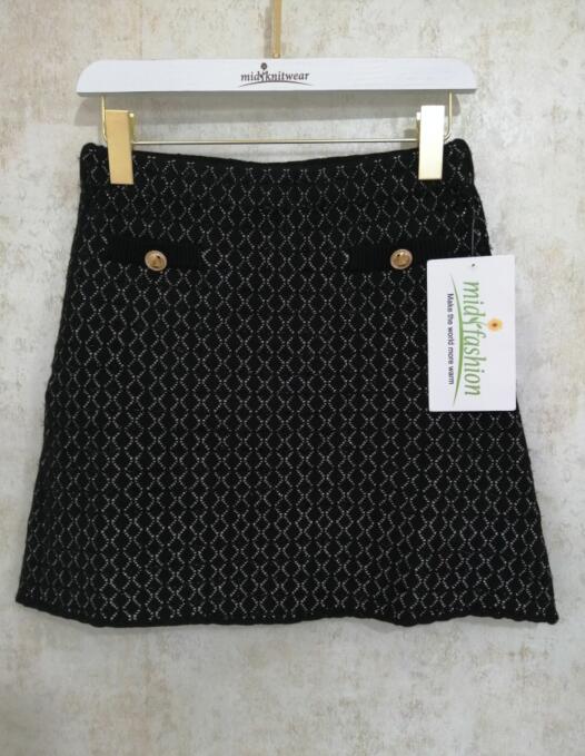 Womens Knitted Skirt Short- Midi Fashion Sweater Factory China